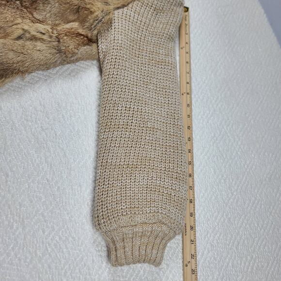 Richard Mann Vintage Fur Crochet knit jacket Boho Luxe Size Small Rare Statement - Picture 4 of 11